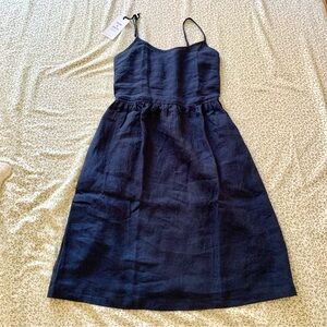 Pyne & Smith No.34 Spaghetti Strap Linen Dress